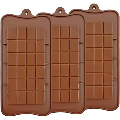 Chocolate Bar Molds Silicone Bars Making Fondant Coffee Mould BPA Free Easy Release Non-Stick for Pr