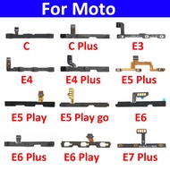 New Power On Off Button Volume Side Key Flex Cable For Motorola Moto C E3 E4 E5 E6 E7 Plus Play Go R