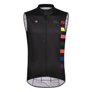Monton OEM custom Lightweight gilet two way zipper cycling windproof vest