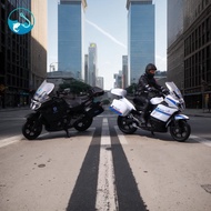 [ritonlywond] 1/64 Miniature Alloy Motorcycle Model Public Security Special Police Furniture For Dis