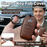 Genuine Case Scratch Keychain Fob Cover Leather Key Fob Anti Toyota Sienna Alphard