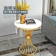 Creative Bedside Table Balcony Marble Light Luxury Side Table Sofa Corner Table Living Room Side Tab