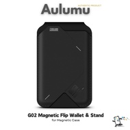 Aulumu G02 Magnetic Flip Wallet and Stand ขาตั้งและกระเป๋าใส่บัตรสำหรับ Smartphone แถมฟรี Magnetic