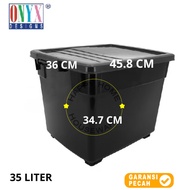 ONYX Container Box + Wheels 35 Liters | Stackz Storage | 35L Multipurpose Storage Box