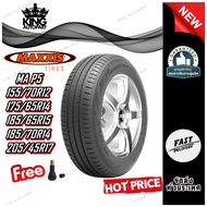 ยางรถยนต์ ขนาด 155/70R12 175/65R14 185/65R15 185/70R14 205/45R17 รุ่น MA P5 ยี่ห้อ MAXXIS (แถมจุ๊บลม