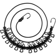 HAWATOUR Clothesline Camping Essentials, Portable Retractable Clothesline with 12pcs Clothespins Out