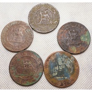 Indochina Coin 1/100 Cent Piastre Card