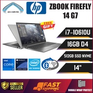 HP ZBOOK FIREFLY 14 G7 | i7-10TH GEN | 16GB DDR4 | 512GB SSD NVME | THIN & LIGHTWEIGHT LAPTOP | REFU