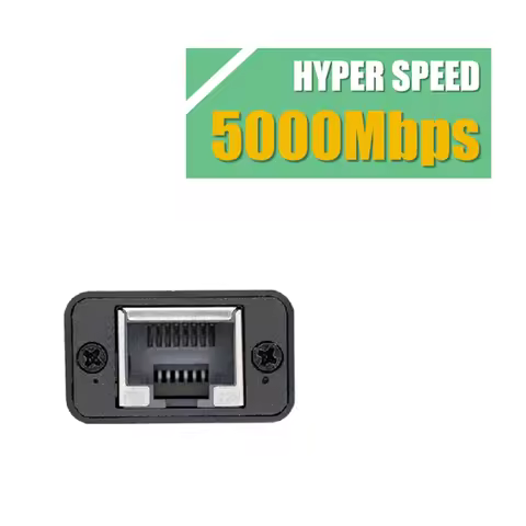 J1UL1N WISDPI USB 3.2 To 5Gbe Adapter (WP-UT5) Wired LAN Network Connection 5G, 2.5G, 100Mbps, 5000M