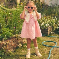 จัดส่ง 19 DEC lookbookpetite mia dress pink daisy