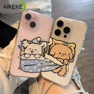 Cute Couple Dog Clear Ultra-thin Phone Case For Redmi Turbo 5 Max 4 3 Y3 Y2 Y1 A5 A4 5G A3X A3 A2 A1