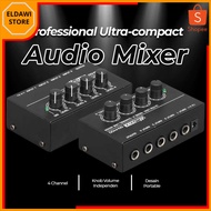 Eldawi - Micromix Professional Ultra-compact Karaoke Mixer Amplifier 4ch - MX400