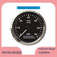 KUS Auto 85mm Tachometer Gauges 0-6000RPM Rev Counters Pulse Signal Revolution Meters with Hourmeter