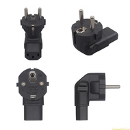 SUN 90 Degree EU4 8 Europe 2 Prong to C13 Plug Power Adapter for Standard Computer Power Adapter EU4