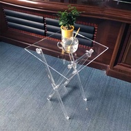 Table Small ins Acrylic Ke Crystal Coffee Table Bedside Table Transparent Folding Crystal Master Sto
