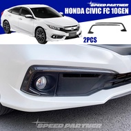 Honda Civic (2016-2019) Front fog lamp trim for civic fc gen10 car accessories