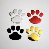 [CCWOLF] 2 Pcs สติ๊กเกอร์รูปรอยเท้าสติ๊กเกอรติดรถสติกเกอร์ Paw 3D สัตว์หมีรอยเท้าลูกสุนัข