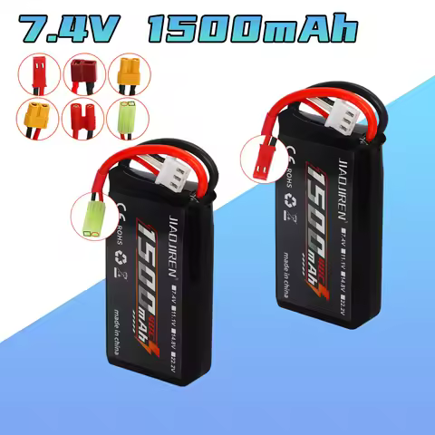903462 7.4V 1500mAh Lipo Battery For 144001 12428 12423 FT009 RC Boat car speedboat Spare Parts 2S 7