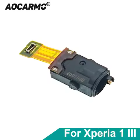 Aocarmo For Sony Xperia 1 III X1iii Earphone Jack Headphone Hole Connector Audio Flex Cable Replacem