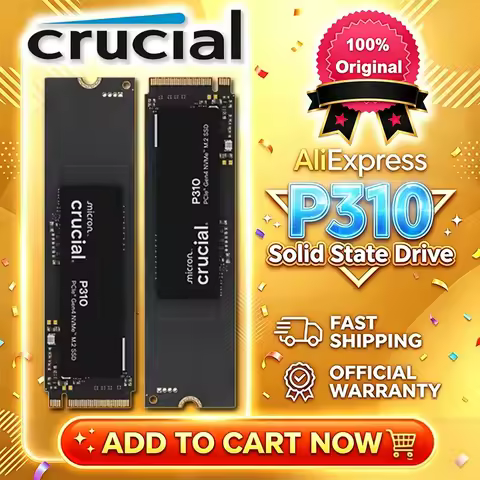 Crucial P310 1TB 2TB 2280 PCIe Gen4 3D NAND NVMe M.2 SSD–Up to 7,100 MB/s,Internal Solid State Drive