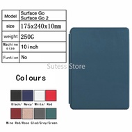 Microsoft Surface go /Go 2 pure color Smart Leather Flip Cover Stand Magnetic Tablet Case