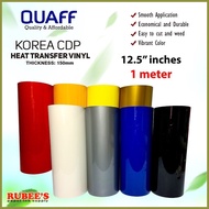 ◵ ✈ ⚽︎ QUAFF CDP Korea HEAT Transfer Vinyl 12inches per Meter