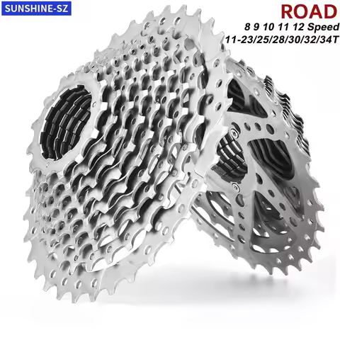 Bicycle Freewheel 11-23/25/28/30/32/34/36T velocidade Bike Flywheel 8/9/10/11/12 Speed Road Bike Cas