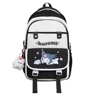 Balo cho bé đi học tiểu học cấp 1 2 in hình kuromi cinnamon dễ thương vải cao cấp chống nước 1233