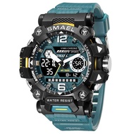 SMAEL Men Watches 50M Waterproof Military Man Sports 8072 Dual Display Watch Quartz Led Digital Comp