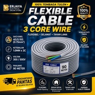 （READY STOCK）3 Core Wire Cable Wayar Kabel 3 Core | 40/0.193MM (1.0MM) | KABEL RUMAH | WAYAR LAMPU |