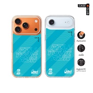 CaseClub Iphone Case Phone Clear ARI Running Pattern Cool Blue Color For i17 Pro Max/i17 Pro/i Air