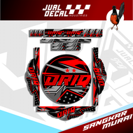 Stiker Decal Tebok Murai ORIQ Livery nomor 1 2 3 4 Stiker Sangkar Burung New Kandang Bulat Bisa Cust