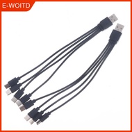 【E-WOITD】 1 2ชิ้น20ซม. สายอะแดปเตอร์ตัวแยกสัญญาณ USB to Type-C พอร์ต4 5 2 3 สายแยก USB C ไปยัง Type 