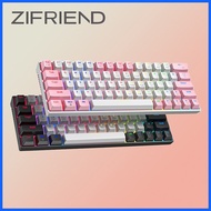 ✴ ∏ ㍿ Zifriend ZA64 Hot Swappable Backlit Mechanical Gaming Keyboard Detachable Type-C Wired keyboa