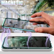 metal magnetic 360 phone case for i phone 11 pro max XR XSMAX 7 8 PLUS -
