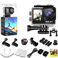 【24H Ship】Q60AR Dual Screen Action Waterproof Camera 4K 60FPS 20MP 2.0 Touch LCD EIS Remote Control
