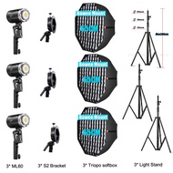 Godox ML60Bi  3sets with light stand and soft box with S2 bracket