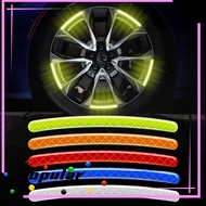 POPULAR 20pcs Reflective Sticker, Creative Decoration Luminous Tire Rim Reflective Strips, Colorful Luminous Stickers Motorcycle Bicycle Car Wheel Hub Sticker