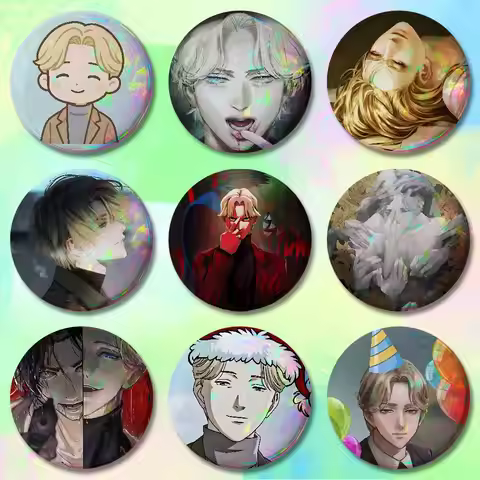 J-Johan Liebert M-Monsters-S Pins 58mm Cute Cartoon Badge Handmade Brooches for Backpack Accessories