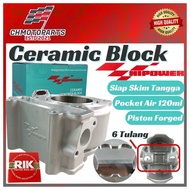 HIPOWER Block Racing Ceramic Y15ZR LC135 Y16ZR 63mm 65mm 68mm 70mm 72mm 74mm Block Kit Forged Piston