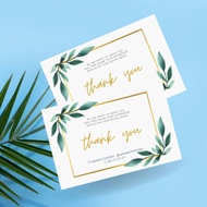 4x6x6 Thank You Card Customer Thank You Card Custom Design 260th Thick Art Carton Business Card