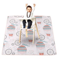 Luocute Splat Mat Under High Chair Floor 51.2X51.2in Anti Slip Baby for Toddler Protection Play Craw