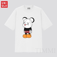 Kaws Uniqlo T-Shirt 100% Cotton/Vòng cổ T-Shirt/Kaws/Nam/Nữ/Cặp vợ chồng/Tay áo ngắn 1