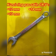 KUNCI RING PAS 12 13 14 MM HD SATIN CRV CHROME VANADIUM KUNCI BAUT