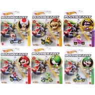 Hot Wheels Mario Kart Die –Cast Car Bundle – 6 – Pack with Mario, Luigi, Yoshi, Toad, Bowser, & Wari