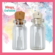 Wimpy Charm Bottle Small Glass Bottle Cork Cap Bottle Cork Wish Bottle