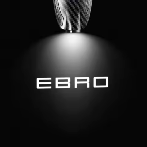 For Chery EBRO S400 S700 S800 Luxury 2pcs USB Rechargeable GR Sport Logo Car Door HD LED Lamps Proje