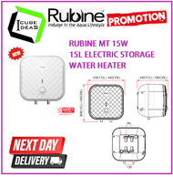 RUBINE MT 15W ELECTRIC STORAGE WATER HEATER / FREE EXPRESS DELIVERY