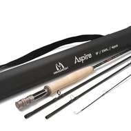 M MAXIMUMCATCH Maxcatch Aspire - 40T Carbon Fiber Fly Rod, Anodized Reel Seat, 4-Piece Fly Fishing R