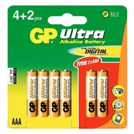 GP Ultra Alkaline Battery 4+2S AAA
